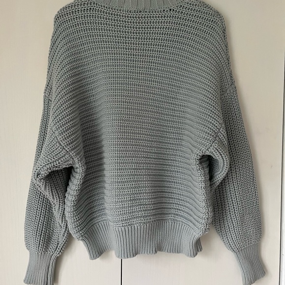 Baby Blue Chunky Knit Journal Standard Sweater - Picture 4 of 4